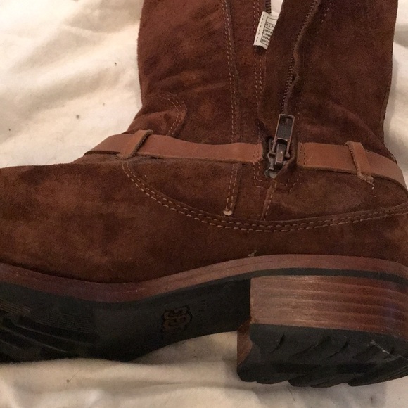 UGG suede cowboy style boots sz 9 - Picture 8 of 8